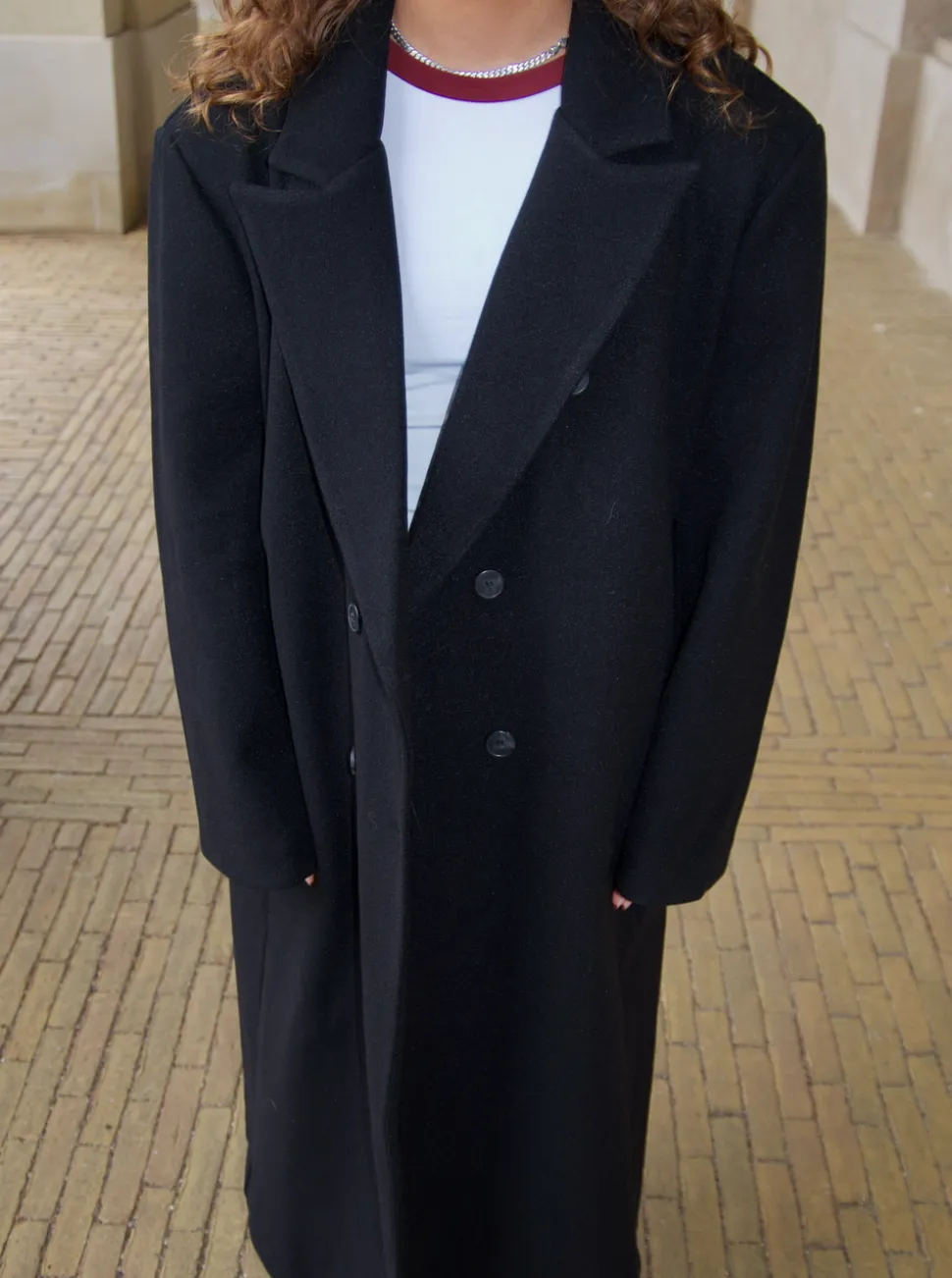 Alva oversized frakke - Sort