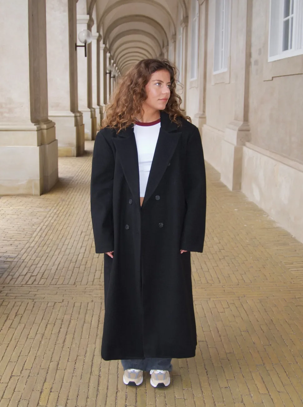Alva oversized frakke - Sort