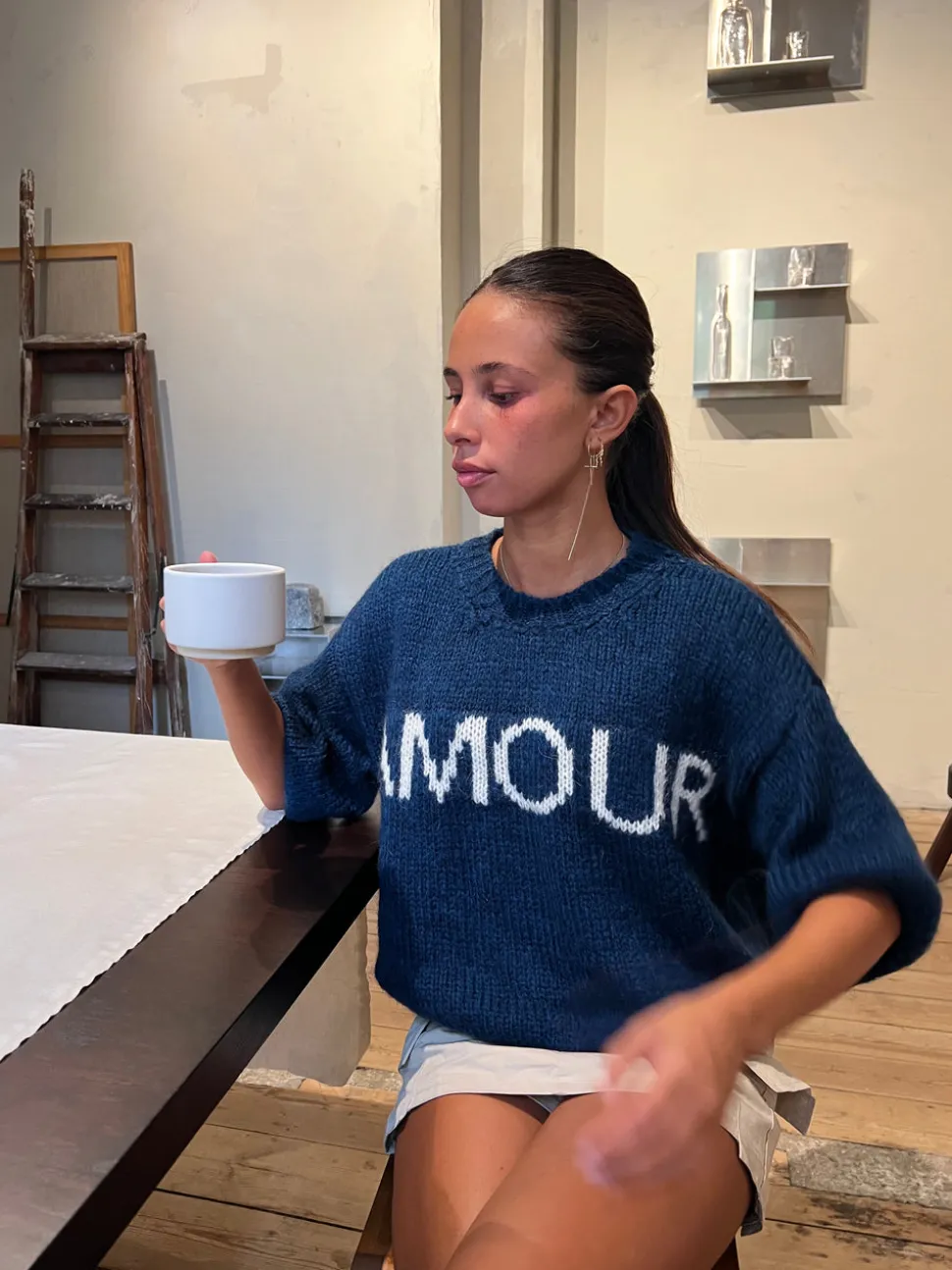 Amour striktrøje - Navy