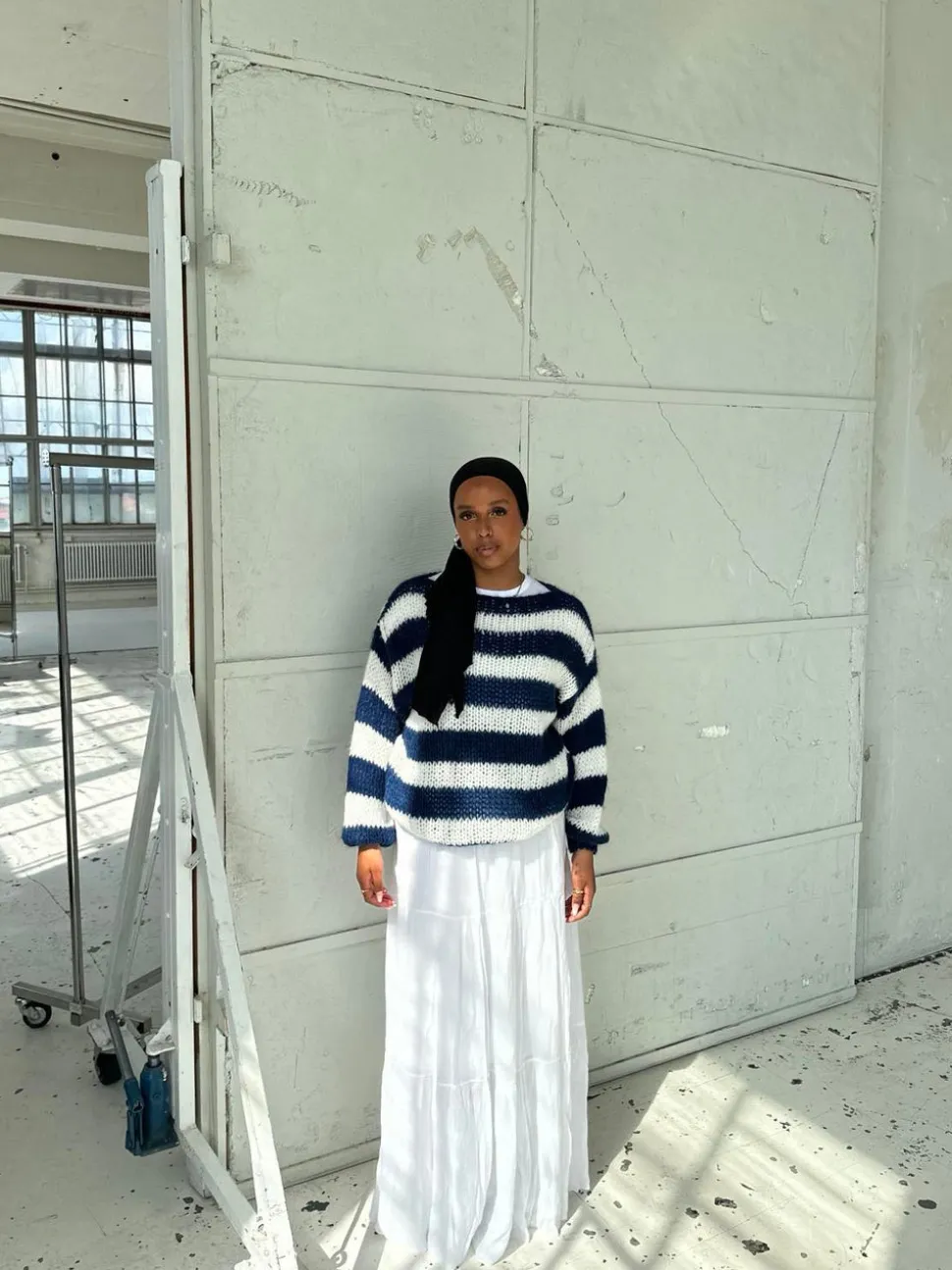 Anna Olympia striktrøje - Navy