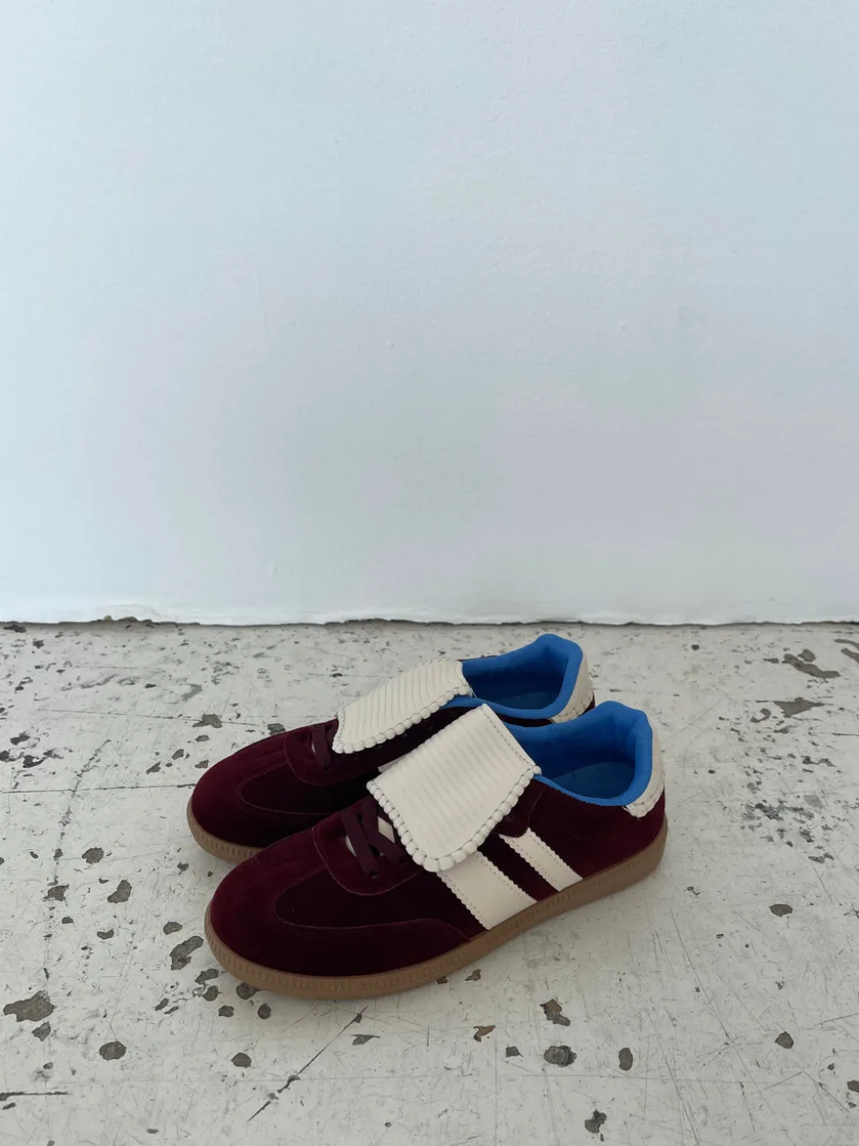 Astana sneakers med kappe - Vinrød