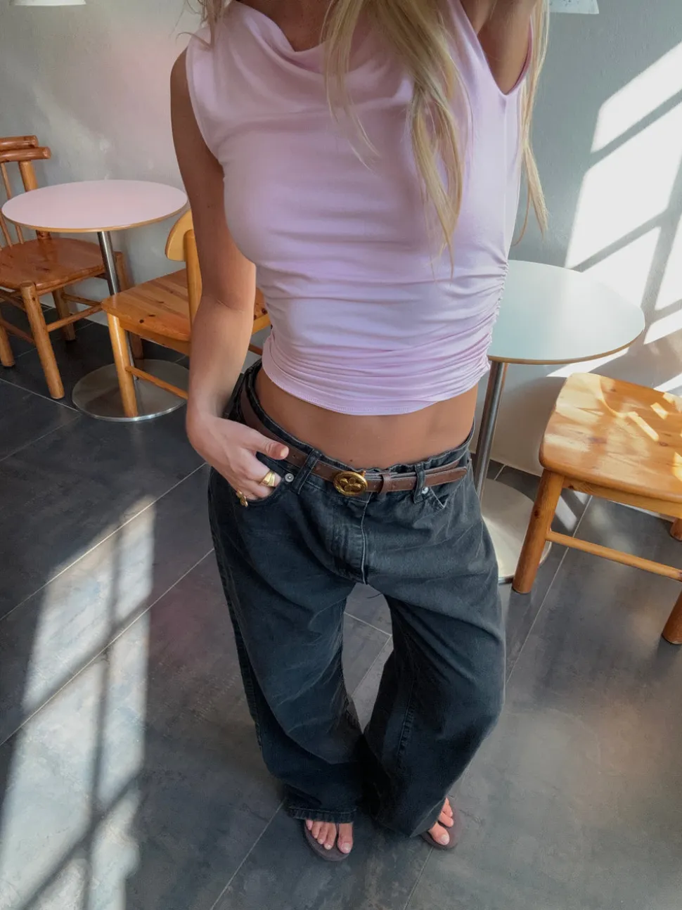 Audrey jeans - Sort
