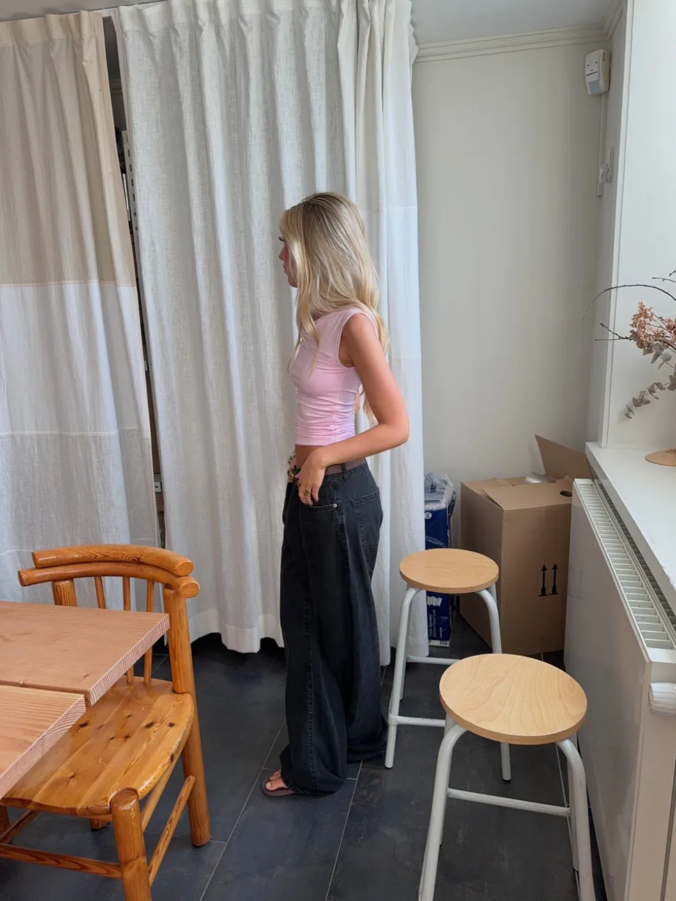 Audrey jeans - Sort