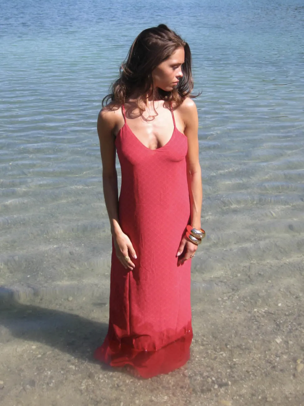 Betty maxikjole - Rød