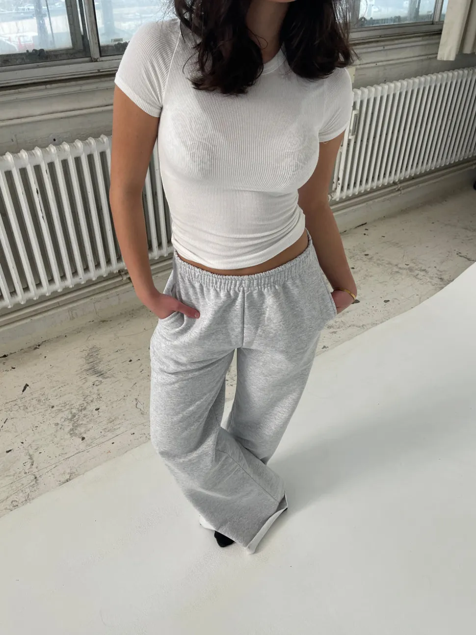 Cassie sweatpants - grå melange