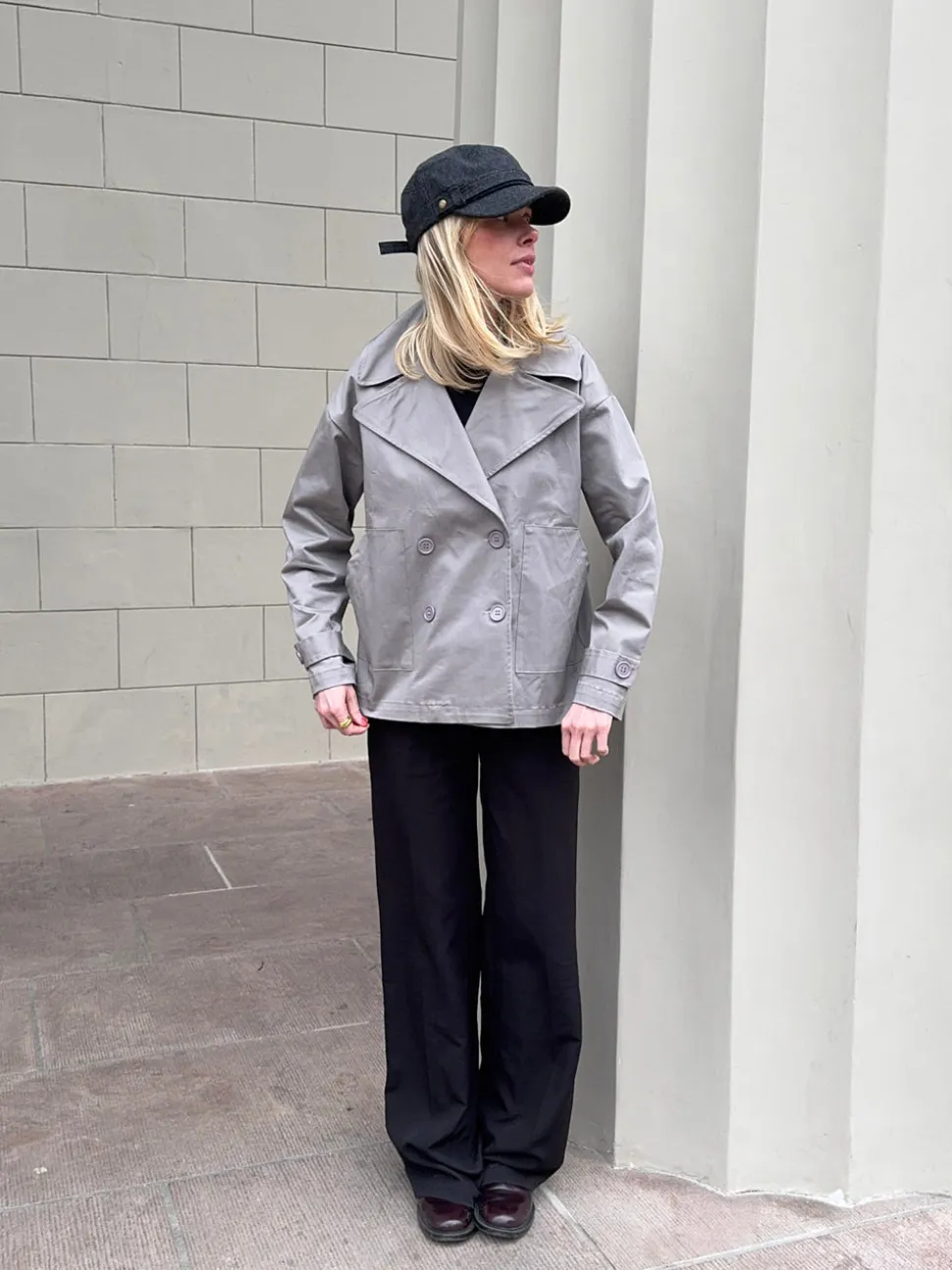 Catinka trenchcoat - Grå
