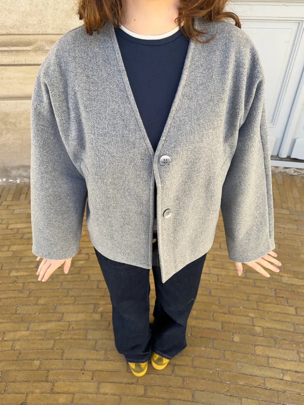 Eila jakke - Lysegrå