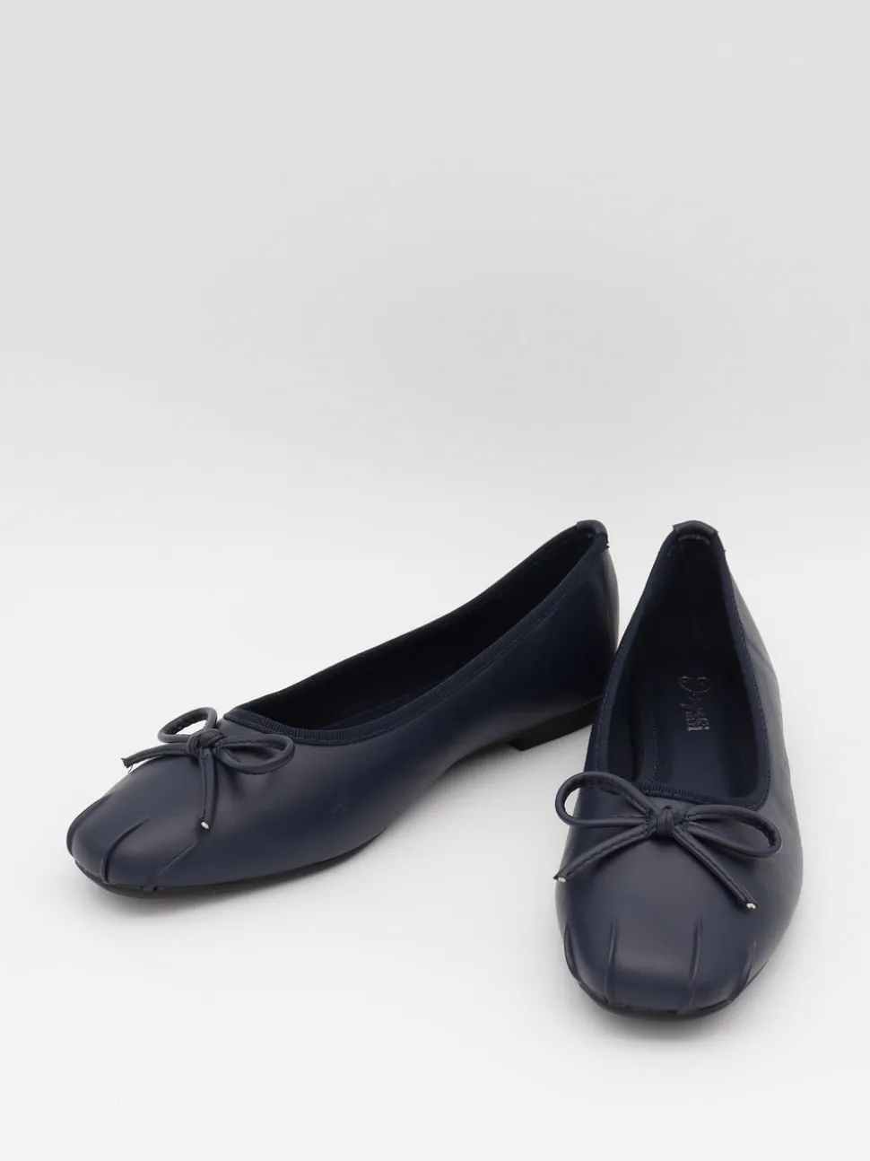 Eline ballerinaer med detaljer - Mørk Navy