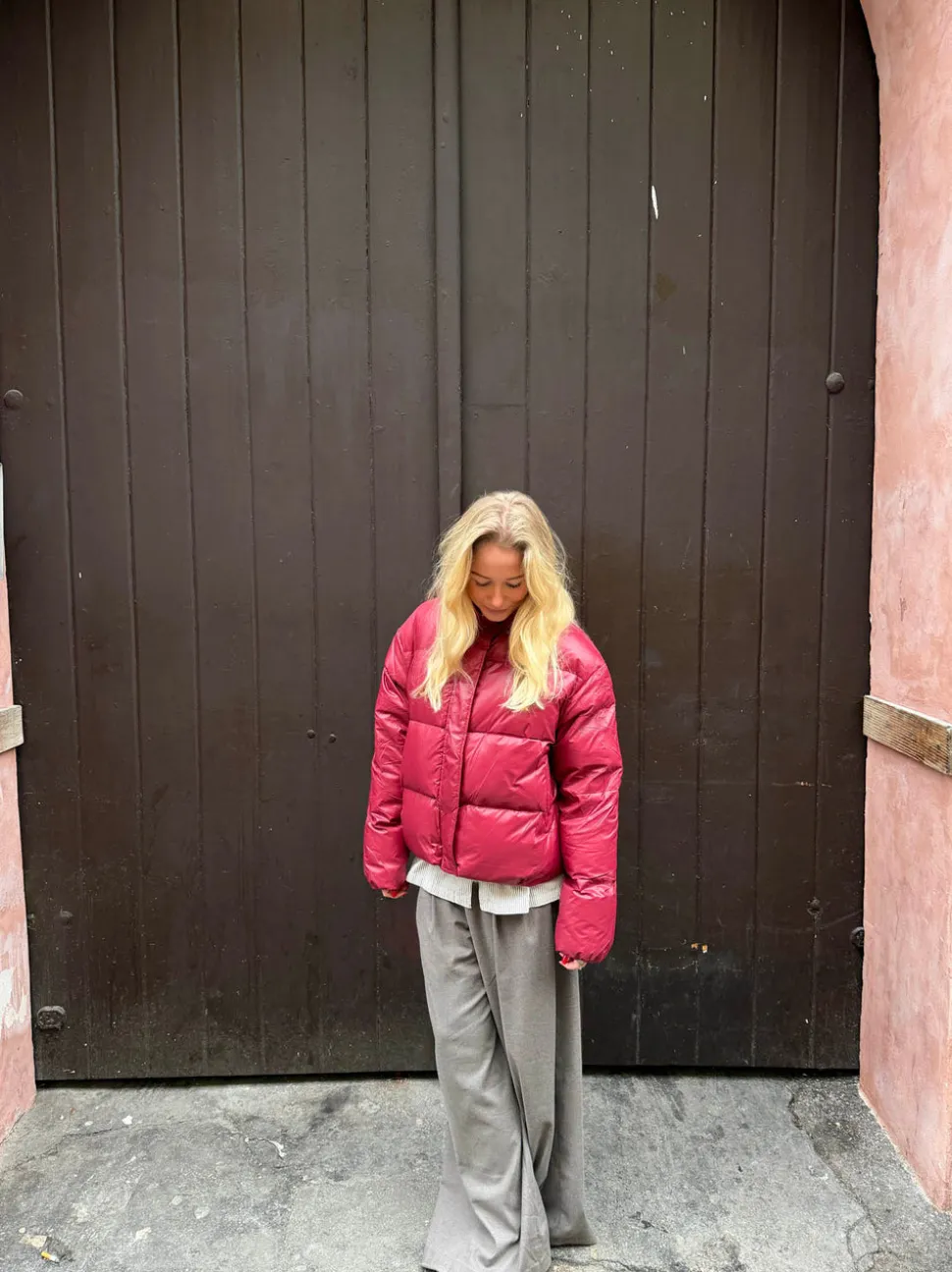 Elin pufferjakke - Rød