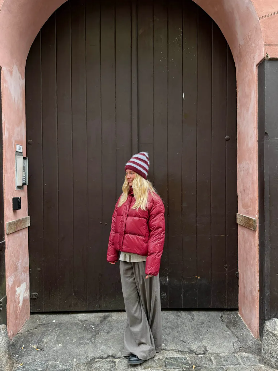 Elin pufferjakke - Rød