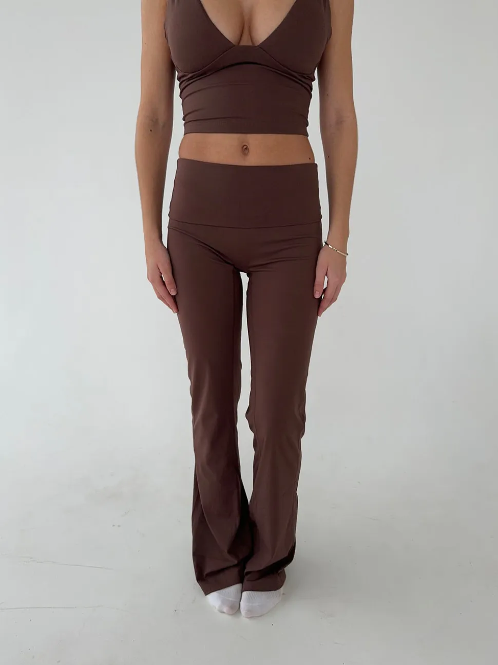 Essential flared pants - Espresso