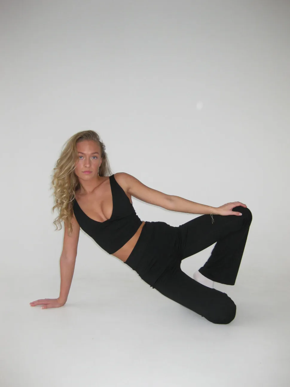 Essential flared pants - Jet black