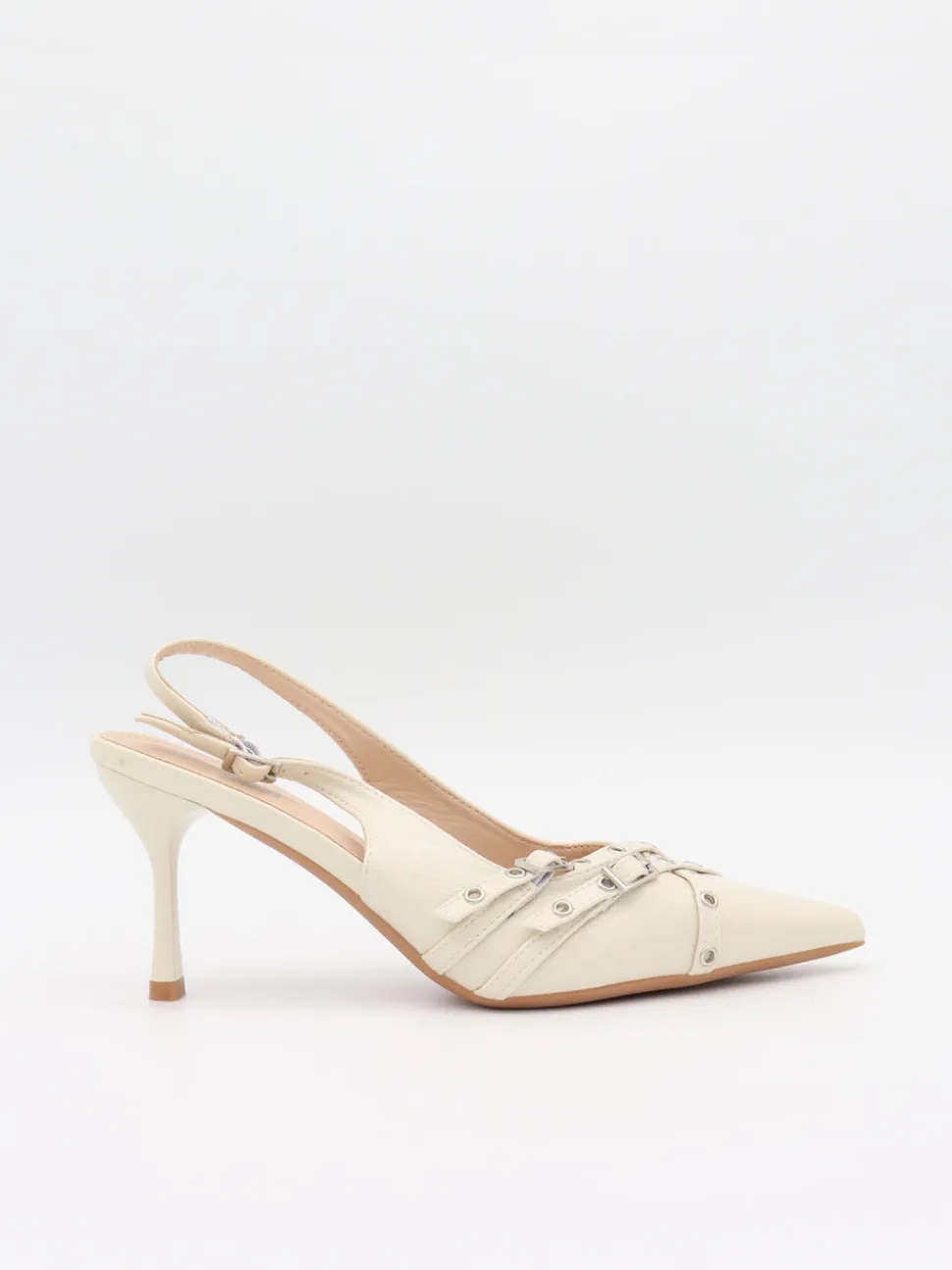 Kandy slingback stiletter - Cream