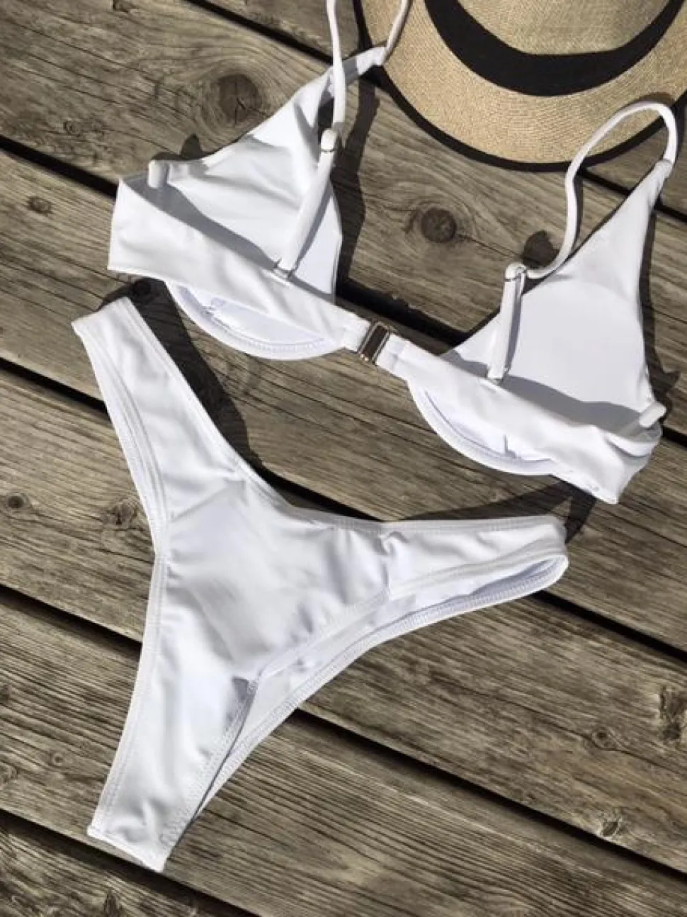 Kanvas bikini hvid