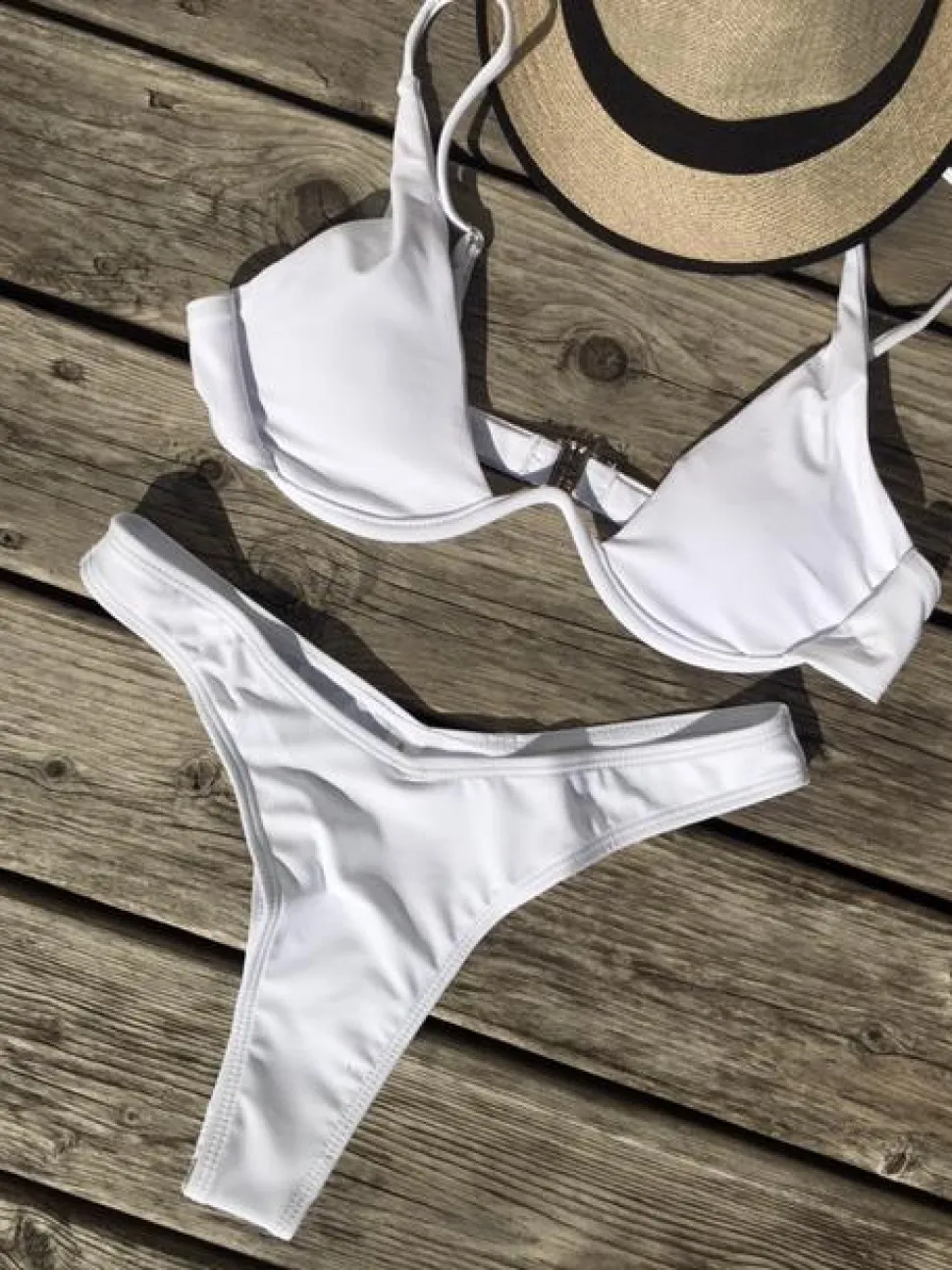 Kanvas bikini hvid