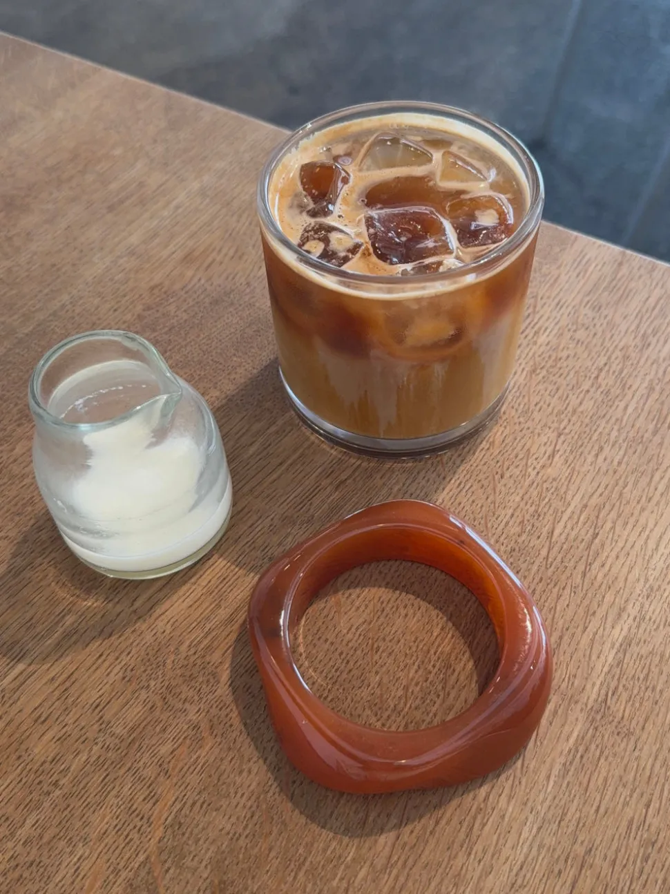 Lykke chunky armbånd - Mørk karamel