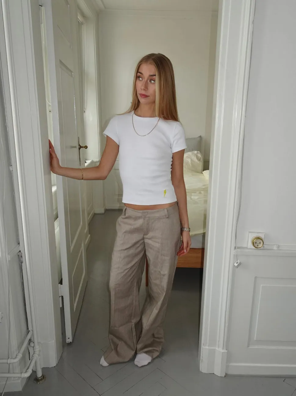 Salva suit bukser - Taupe