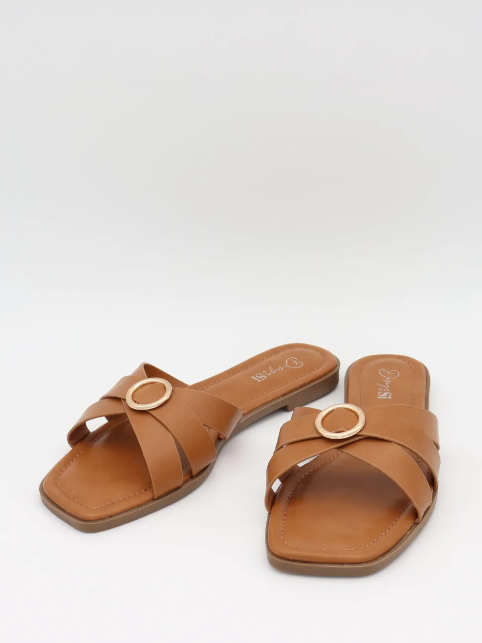 Tuja sandaler med spændedetalje - Brun