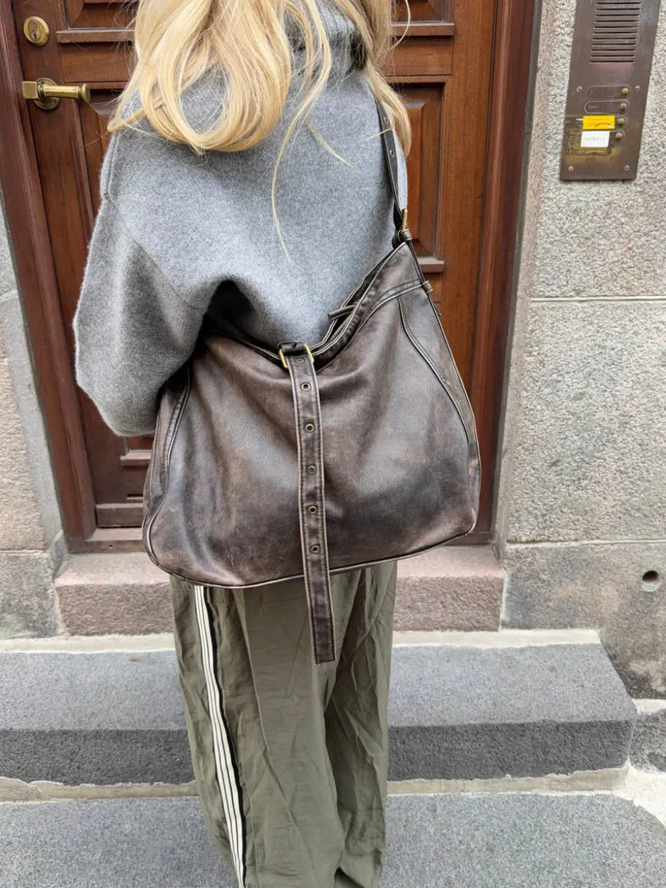 Tyra skuldertaske - Brun