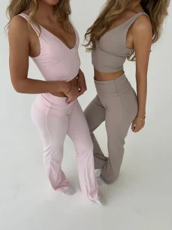 Ultimate v-neck top - Ash