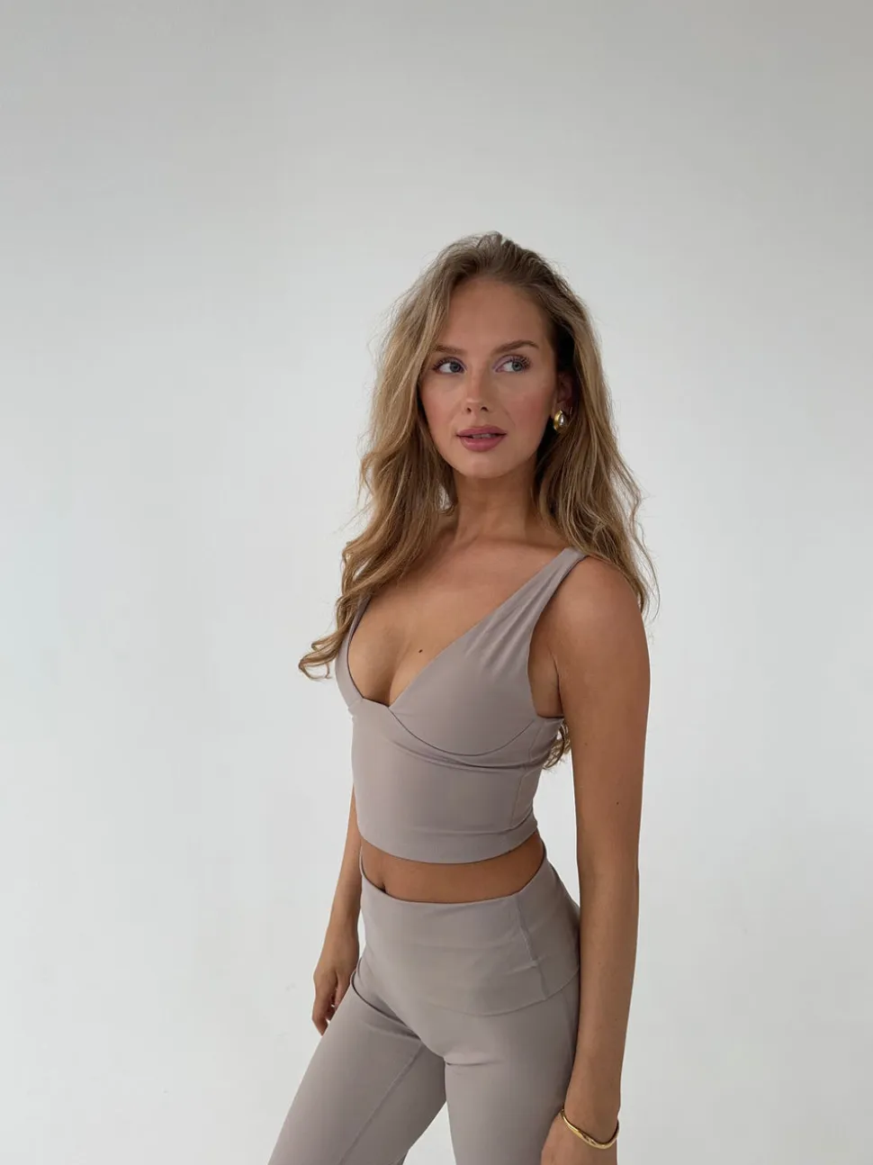 Ultimate v-neck top - Ash