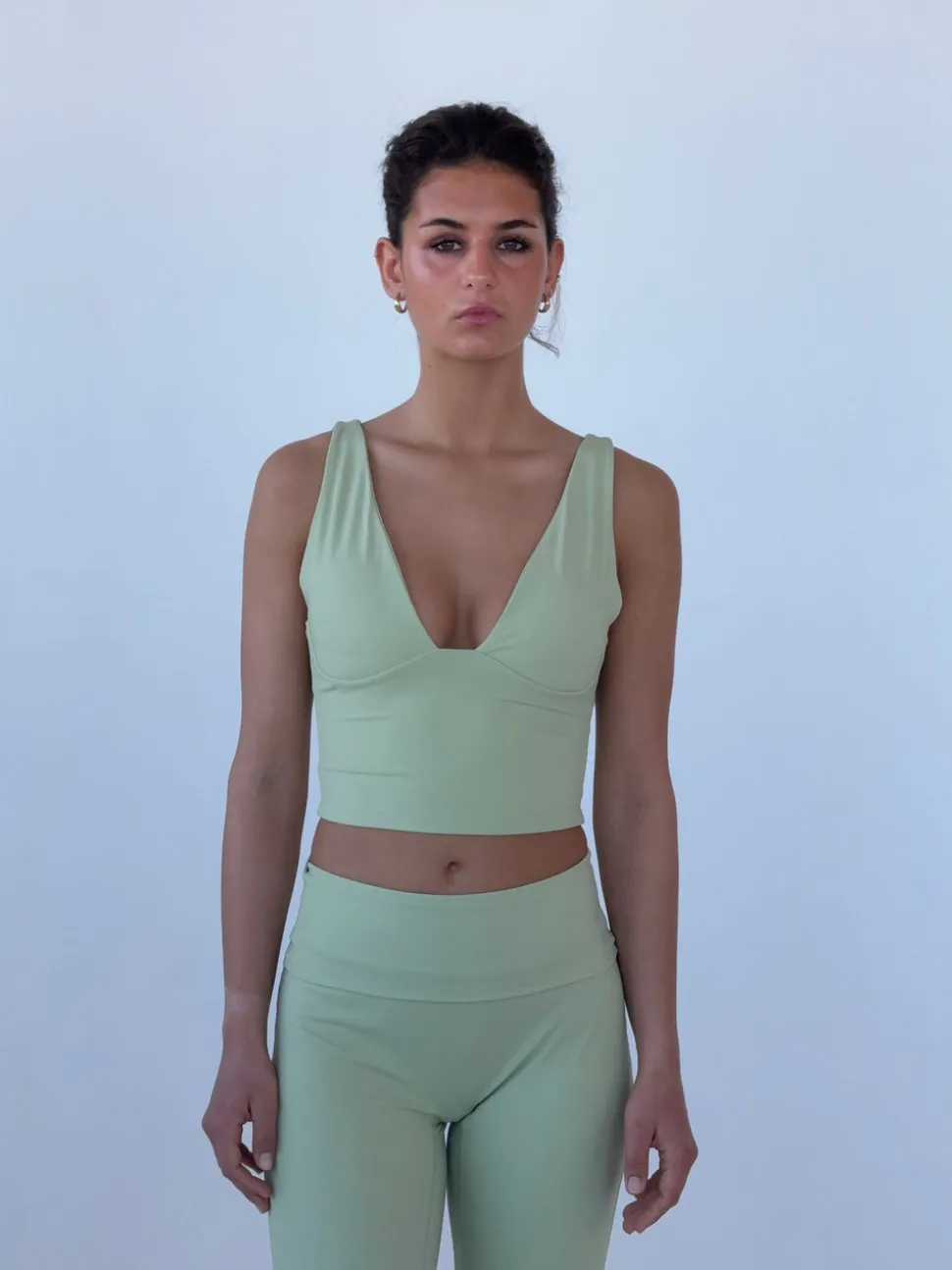 Ultimate v-neck top - Matcha