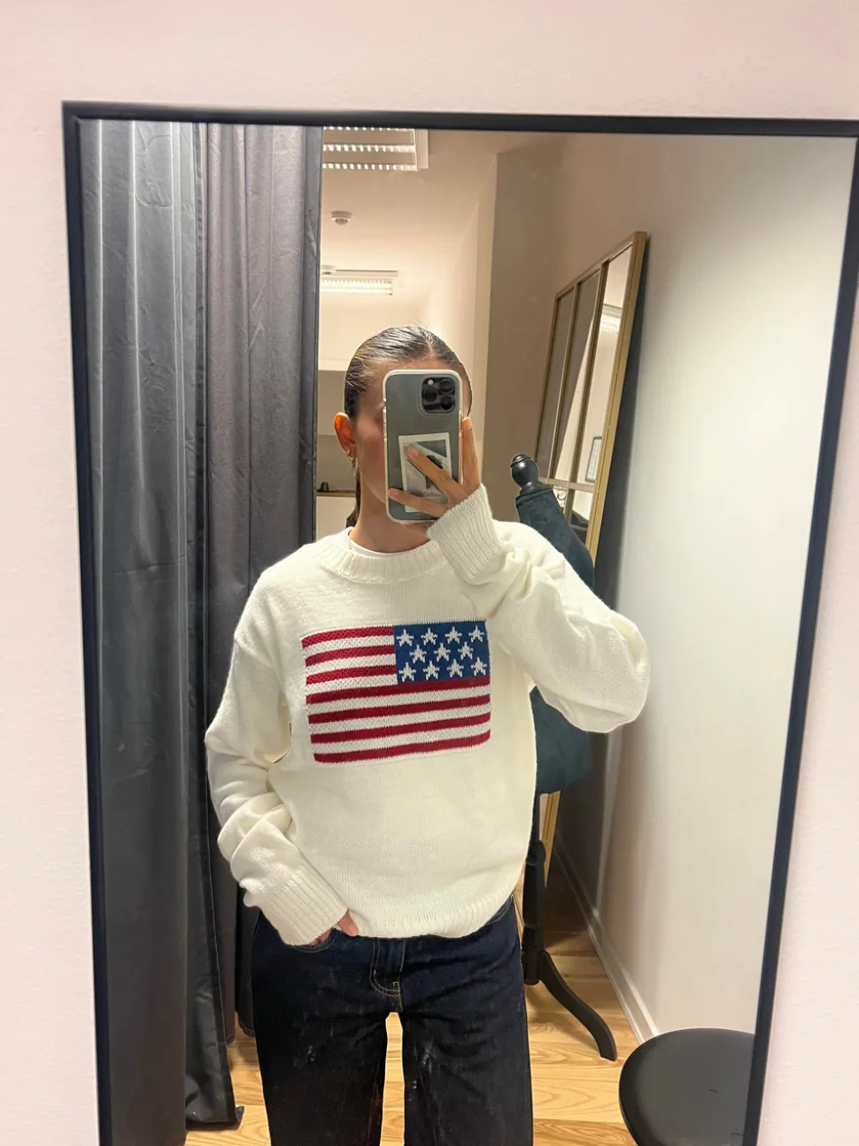 US flag strik - Hvid