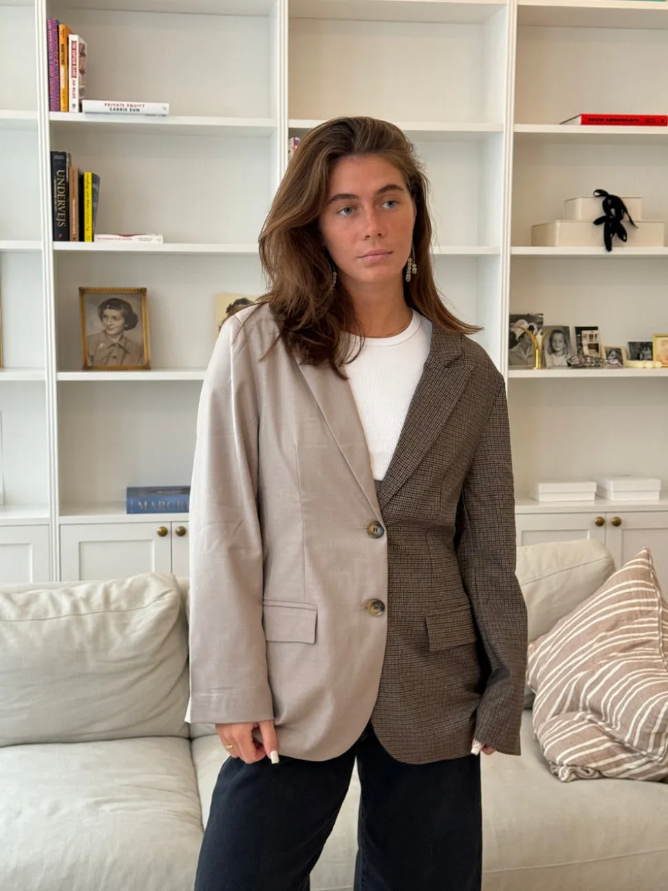 Vivenne duo blazer - Beige/brun