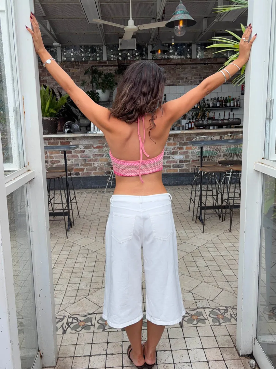 Yari halterneck top - Pink