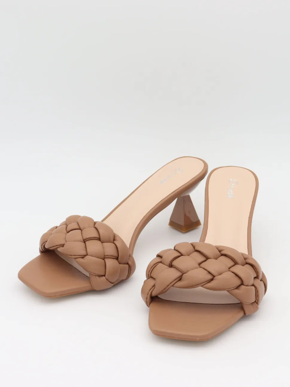 Yasmin mules med flet - Beige